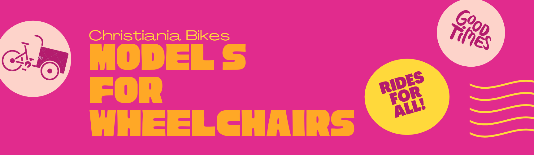 Wheelchair Riders and Christiania Bikes