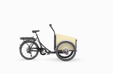 Short Cream Cargo Bike for kids