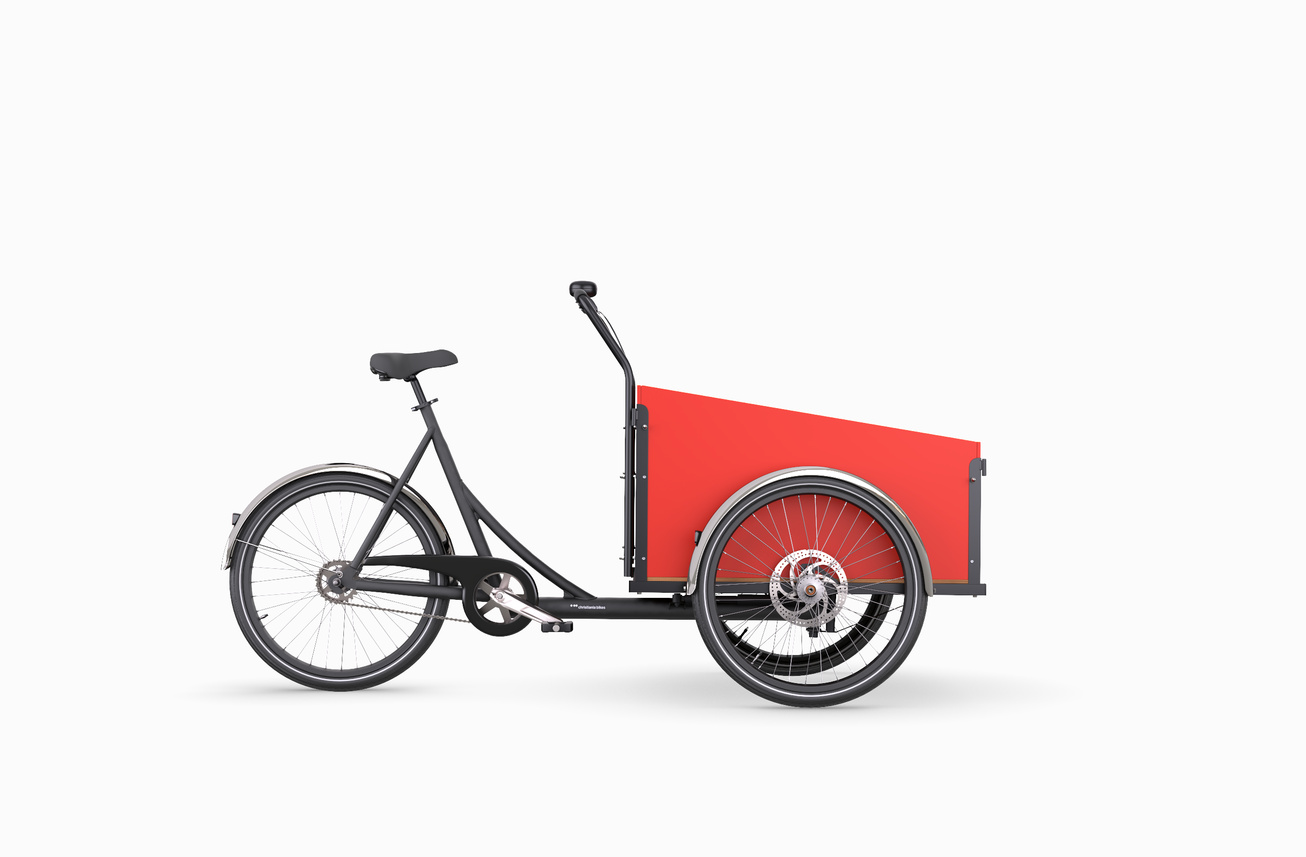 Front load Cargo bike with red box