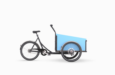 Cargo bike with Blue box