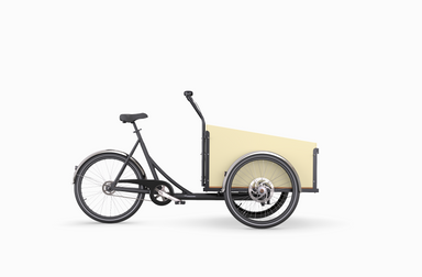 Custom Cargo bike with Cream Box