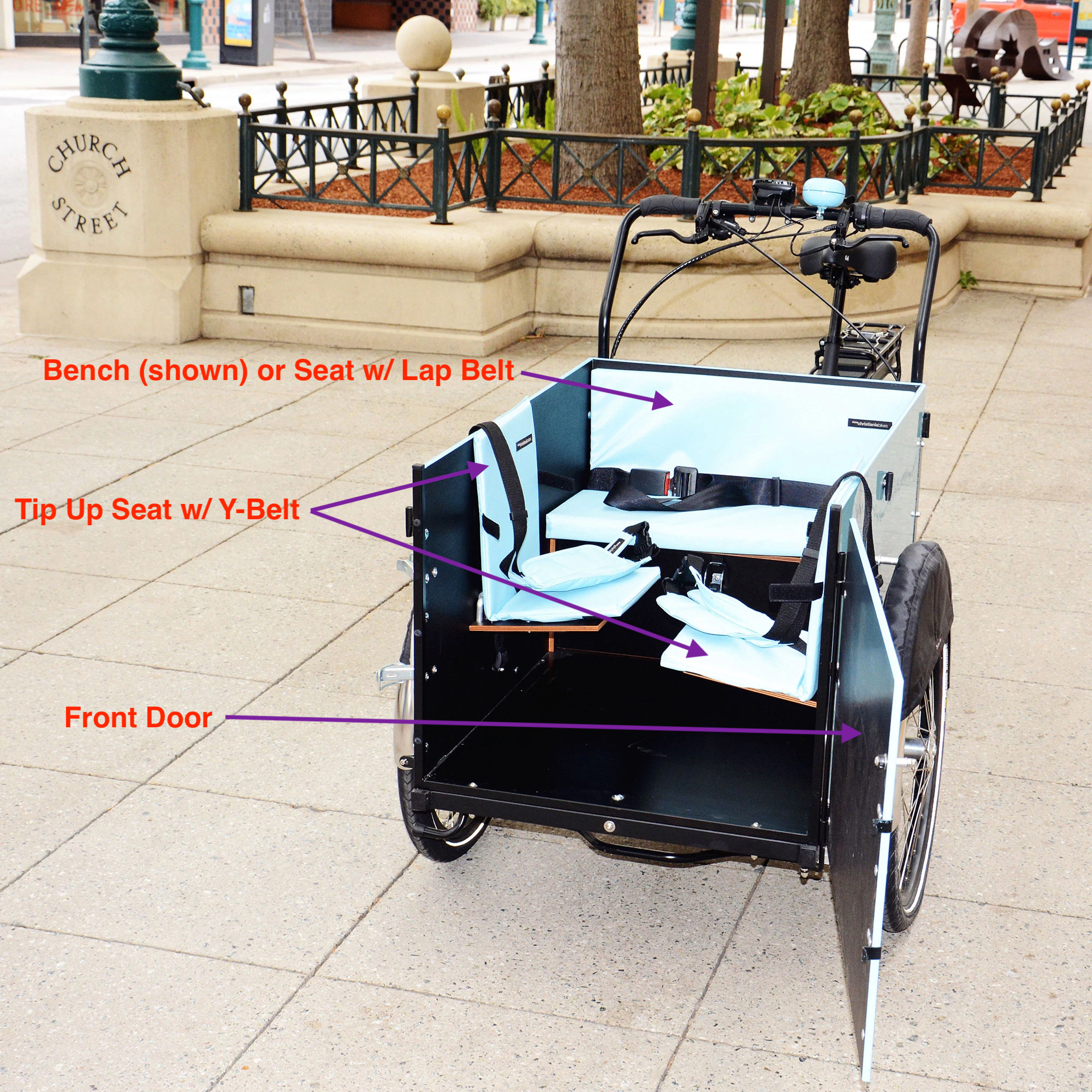 Model light with bench and seats