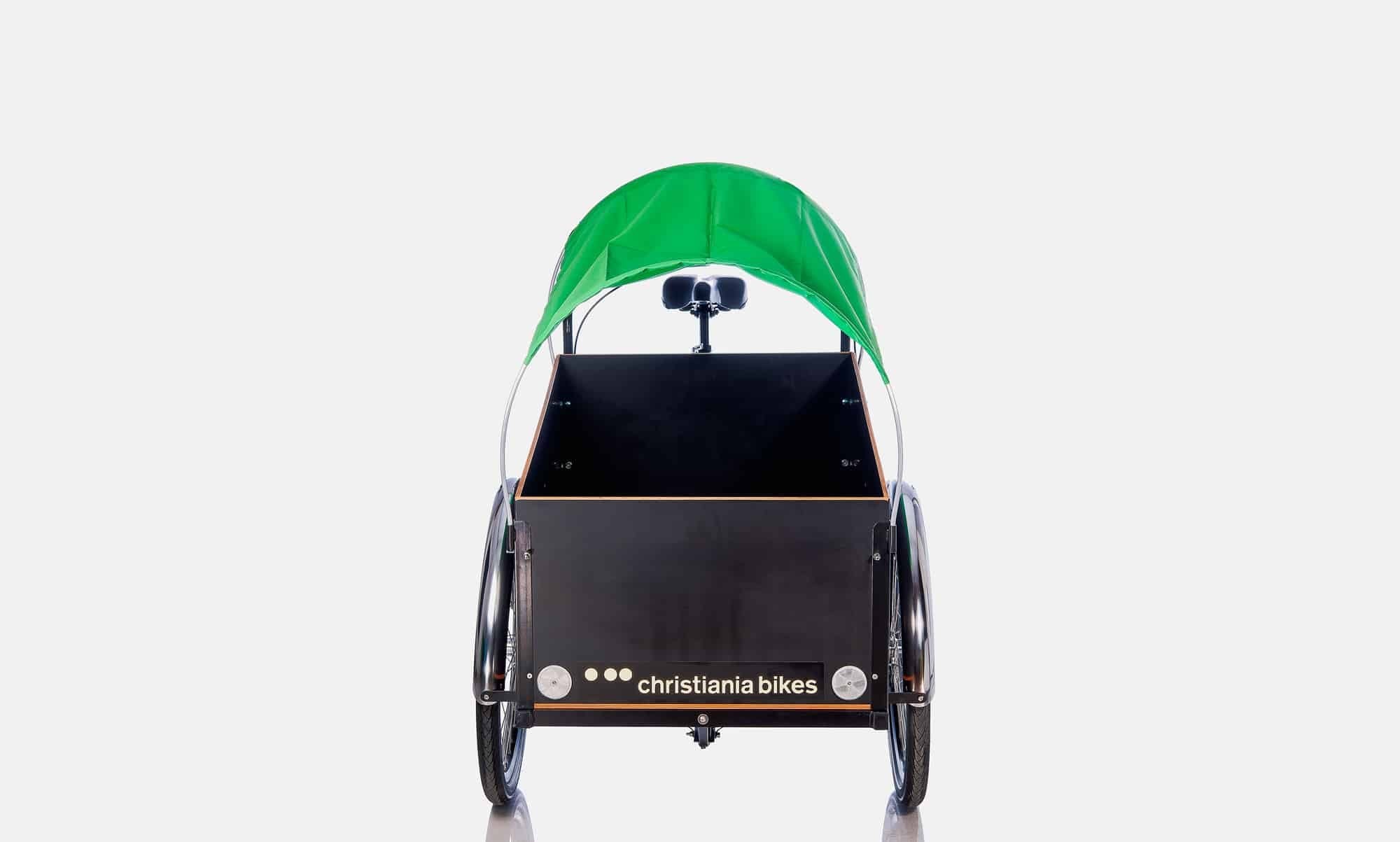 Cargo bike green sunroof