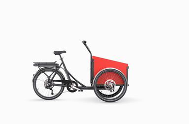 Red Christiania Cargo Bike Model Short