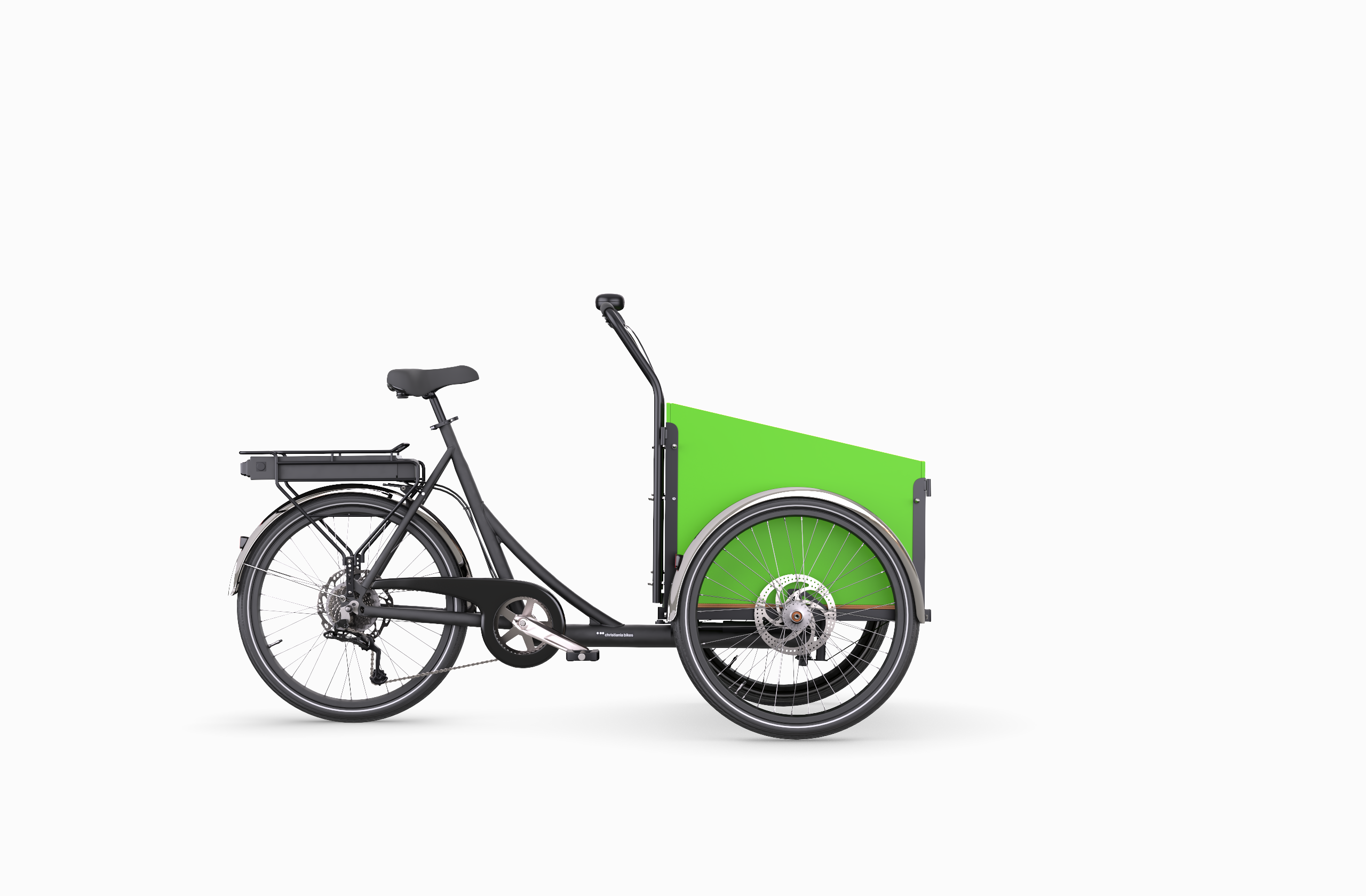 Green Christiania Cargo Bike Model Short